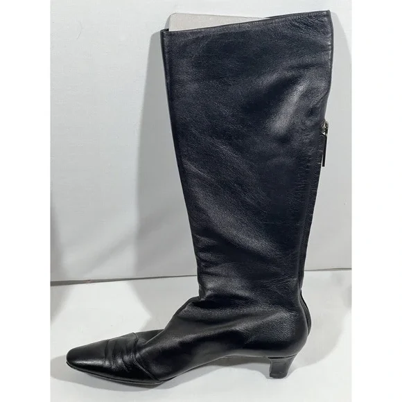 Louis Vuitton Boots Womens 7.5 Black Leather Designer Luxury Ankle Boots - Picture 2 of 16